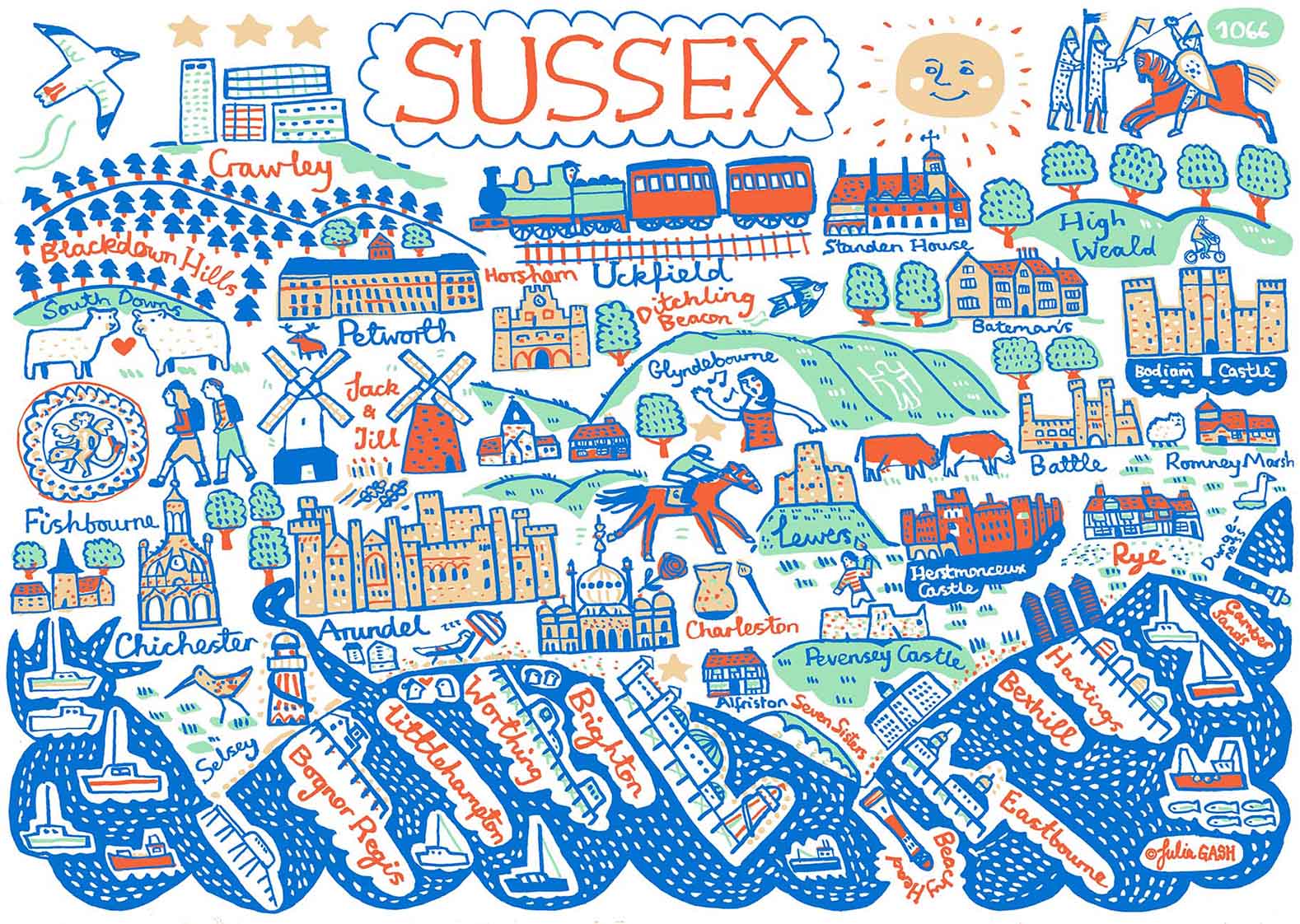 Sussex Art Print