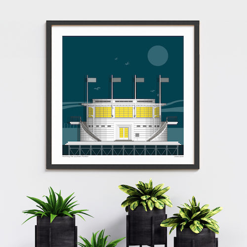 Worthing Pier Southern Pavilion Sun Print
