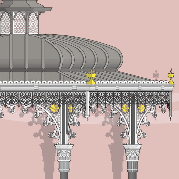 Brighton Bandstand Sun Print