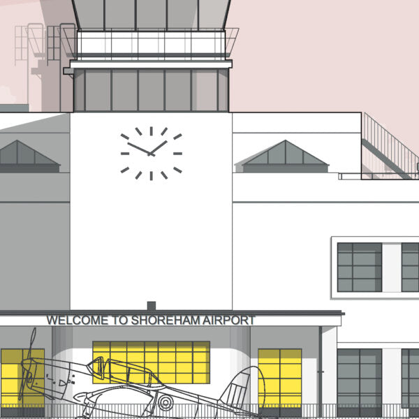 Shoreham Airport Landscape Limited Edition Print