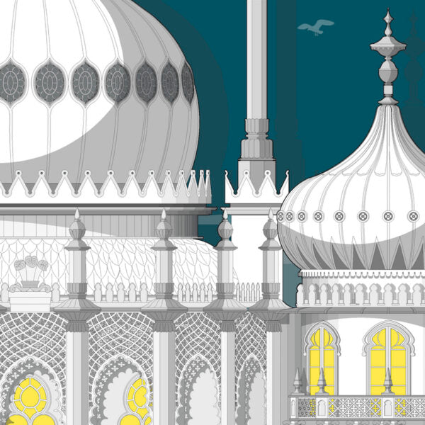 Brighton Royal Pavilion Landscape Limited Edition Print