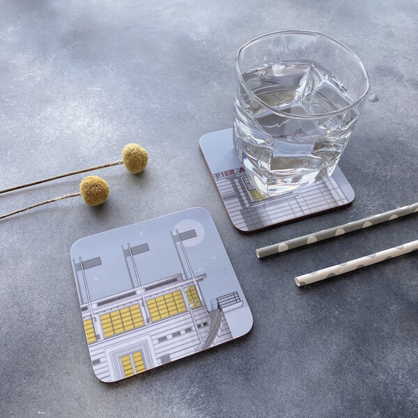 Worthing Set of Four Assorted Coasters