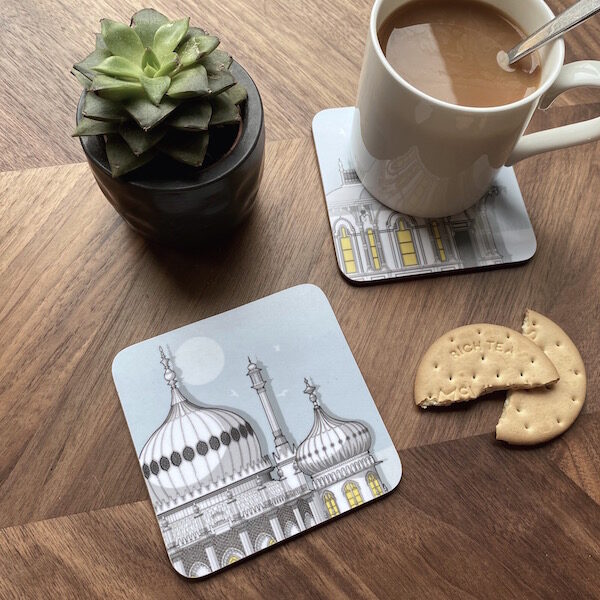 Brighton set of six assorted coasters