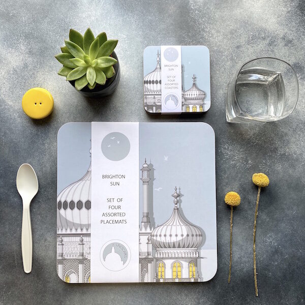 Brighton set of six assorted coasters