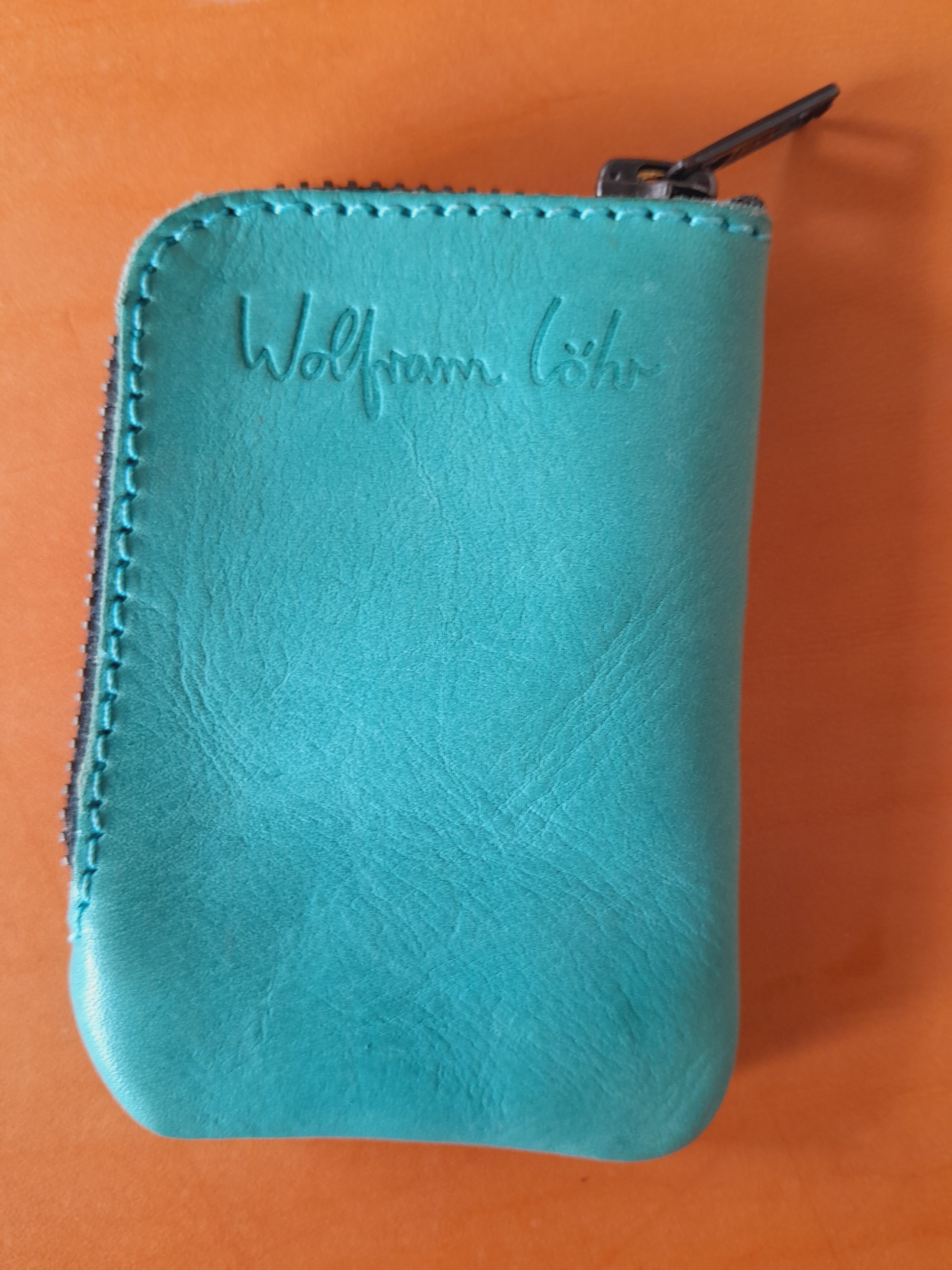 Leather Zip Card Purse