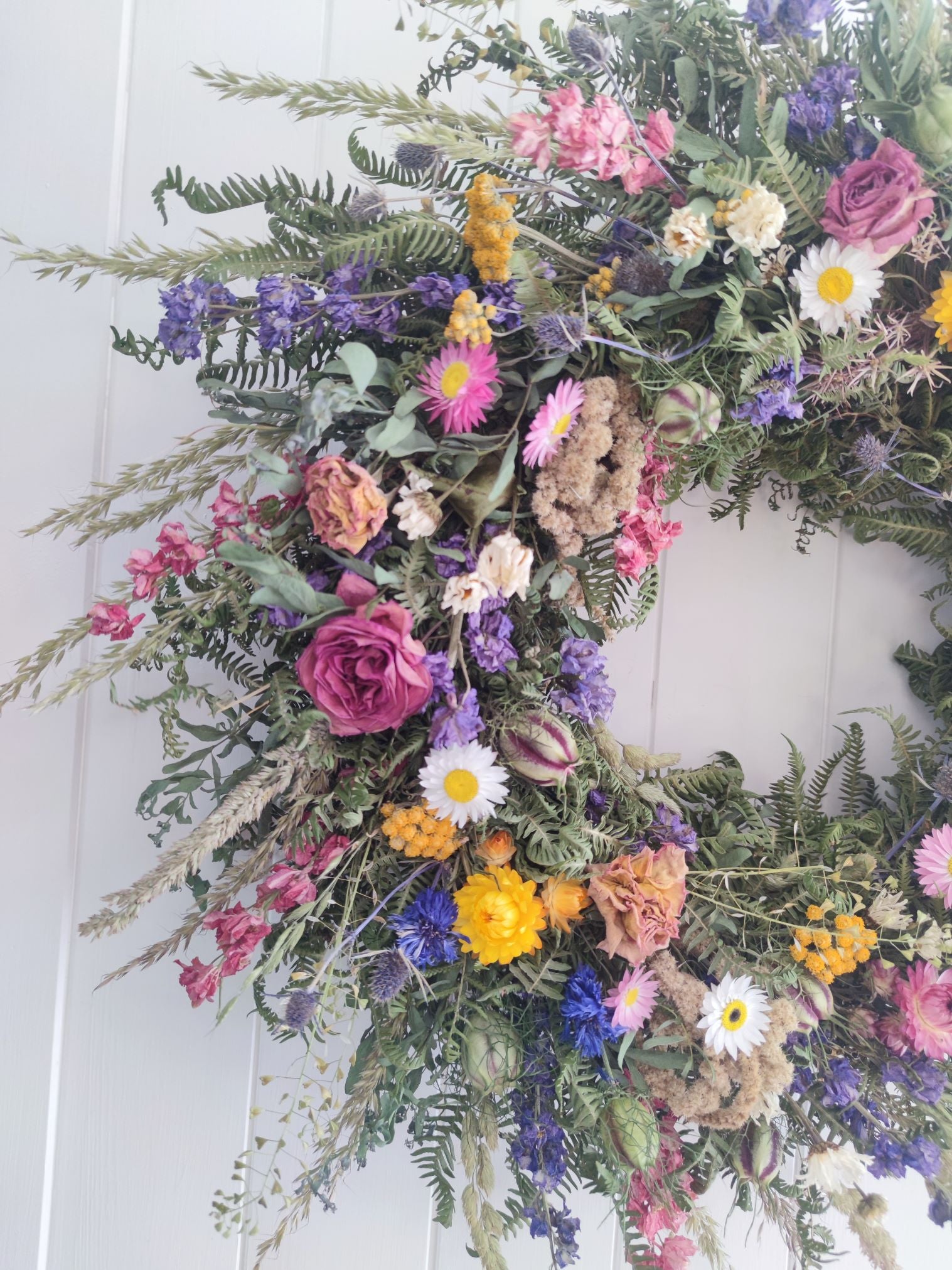Forever Flower Wreath, made to order. 50cm size