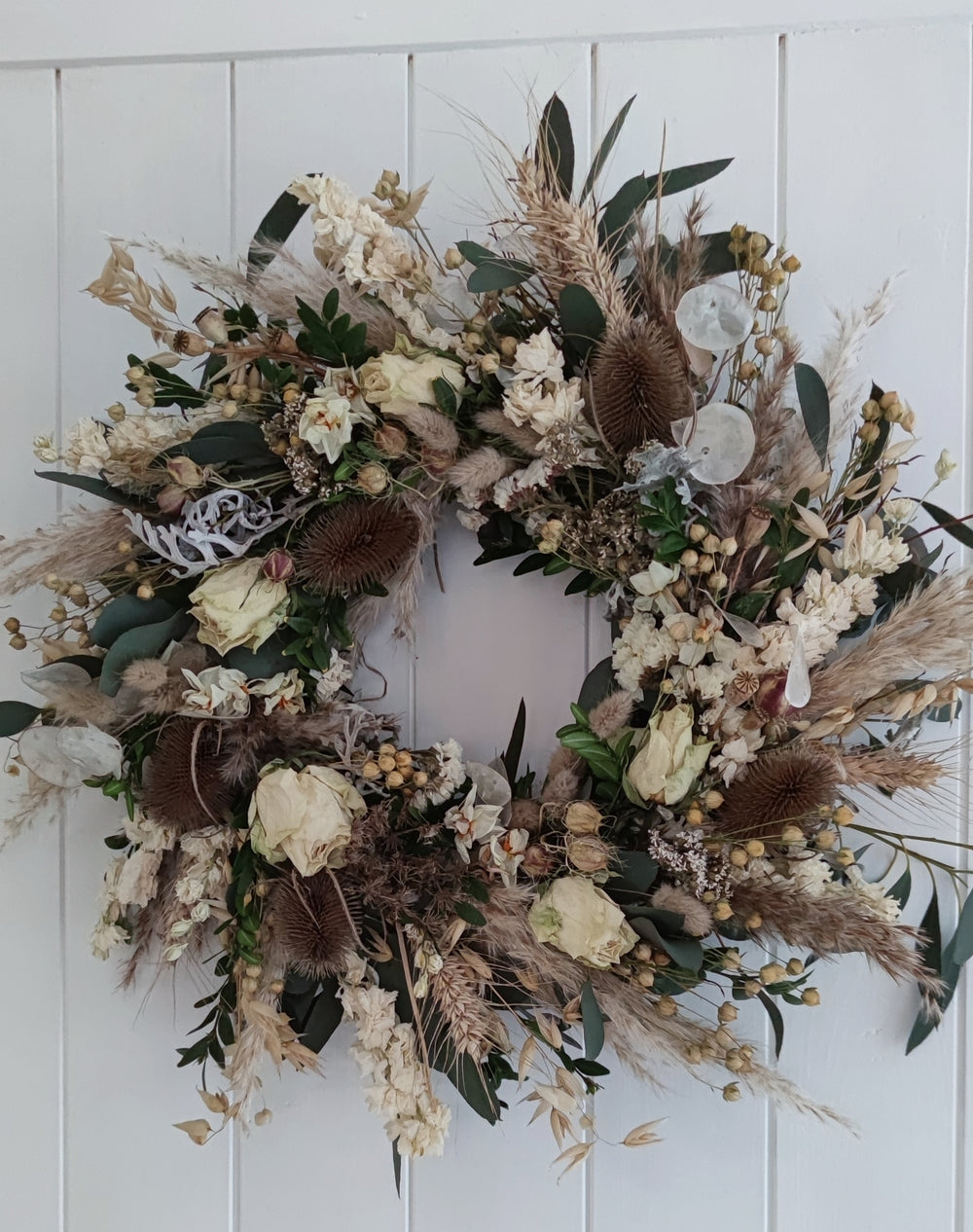 Forever Flower Wreath, made to order.  50cm size