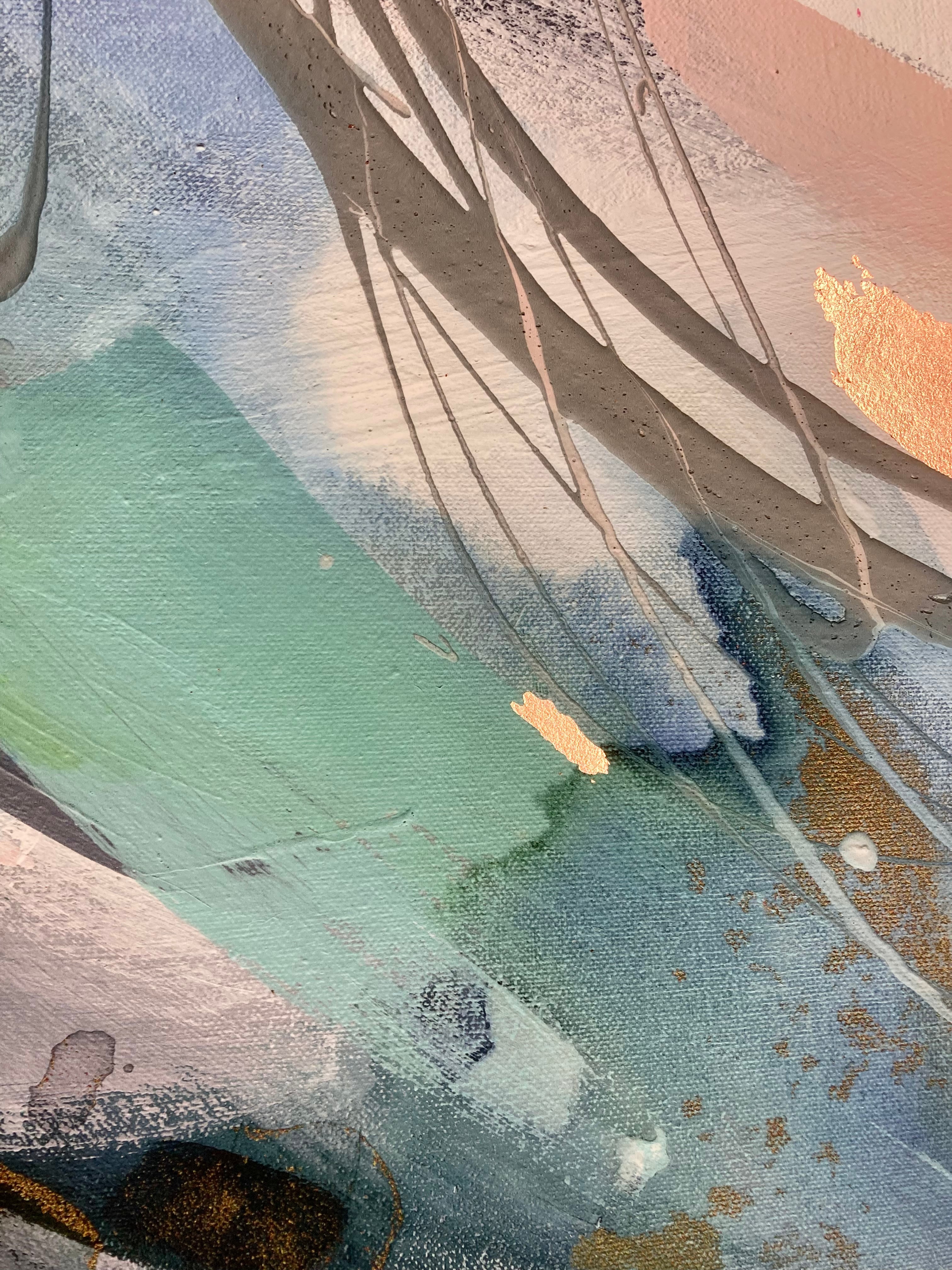 Over and Over, hand embellished print
