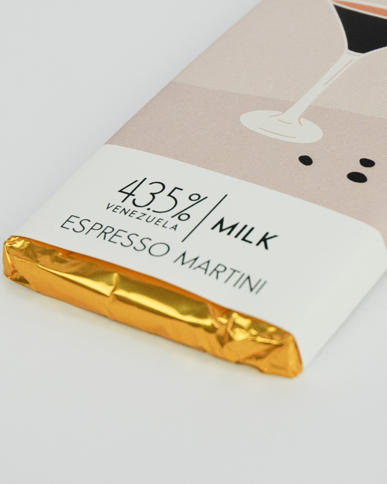 Espresso Martini Chocolate Bar - 43.5% Venezuelan Milk Chocolate