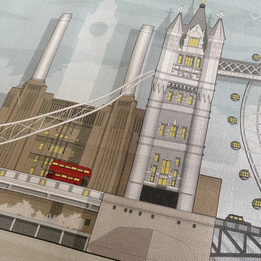 London Landmarks Tea Towel