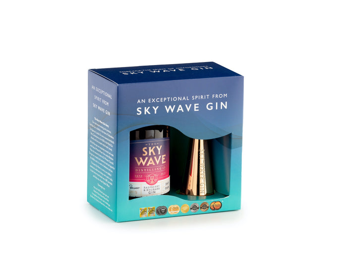 Sky Wave Gin 200ml and Jigger Gift Box