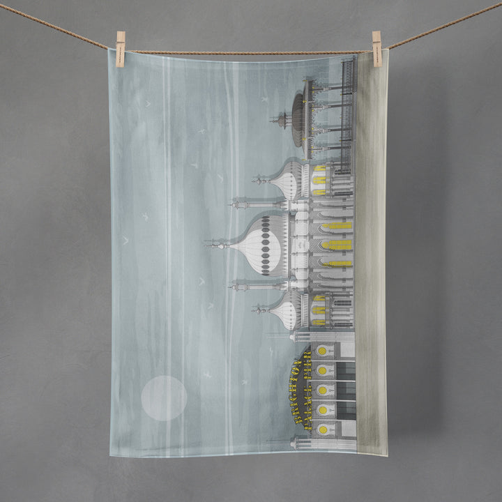 Brighton Landmarks Tea Towel