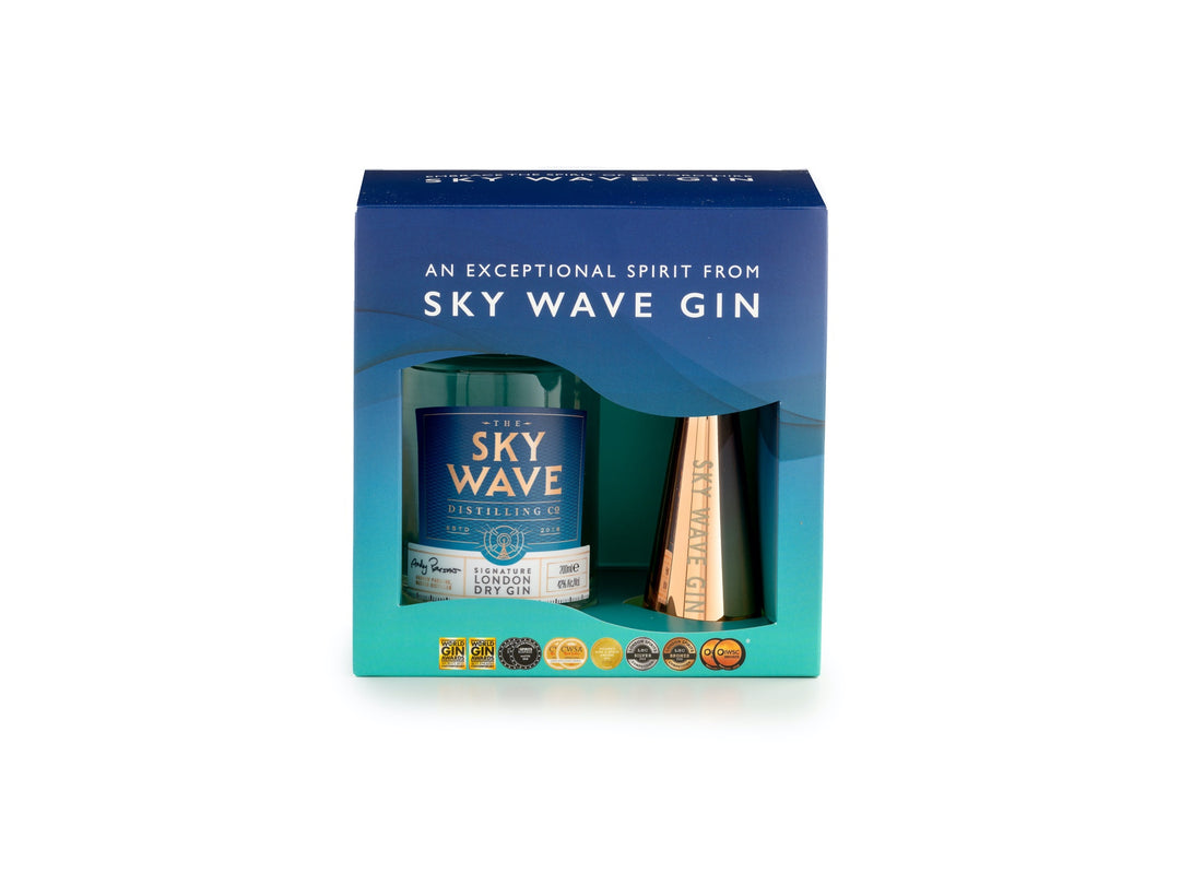 Sky Wave Gin 200ml and Jigger Gift Box