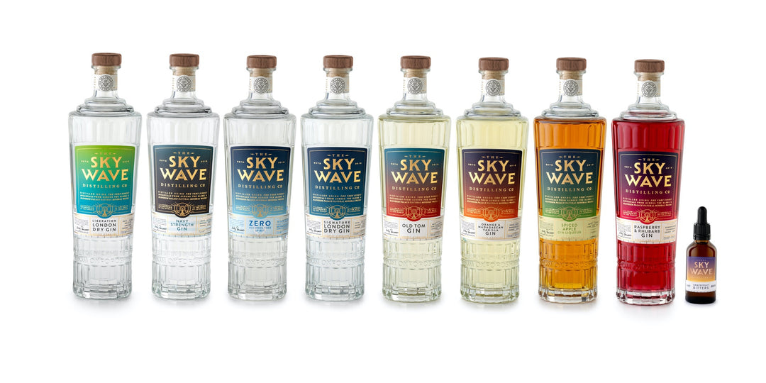 Ultimate Sky Wave Gin Gift Box - 5 x Sky Wave Miniatures