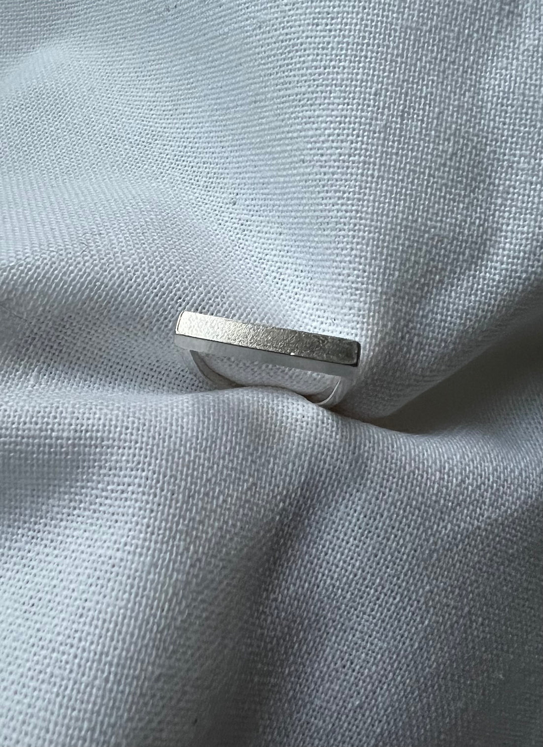 Silver T-bar Ring