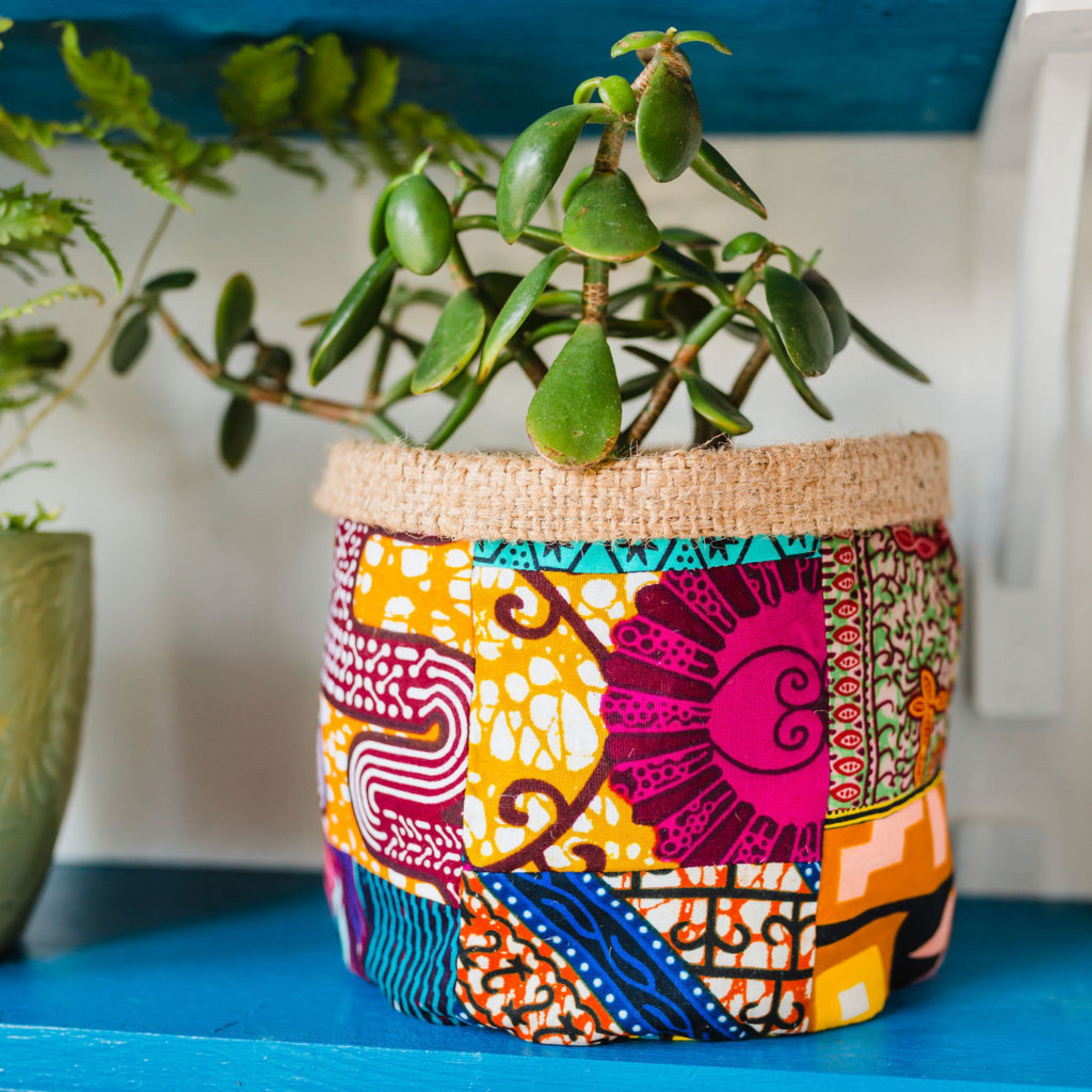 african style plant pots African Fabric Plant Pot Cover – Resident Artisan