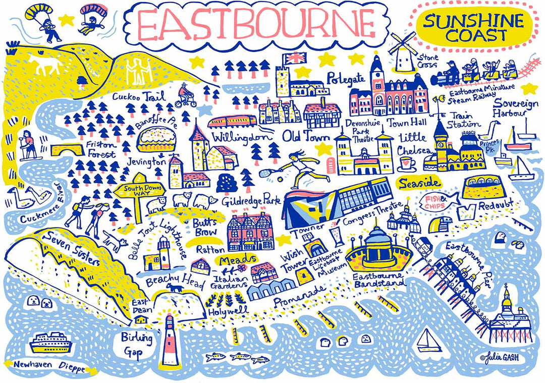 Eastbourne Postcard - Pack of 6