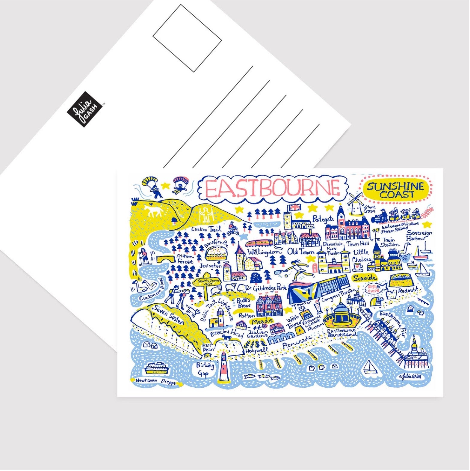 Eastbourne Postcard - Pack of 6