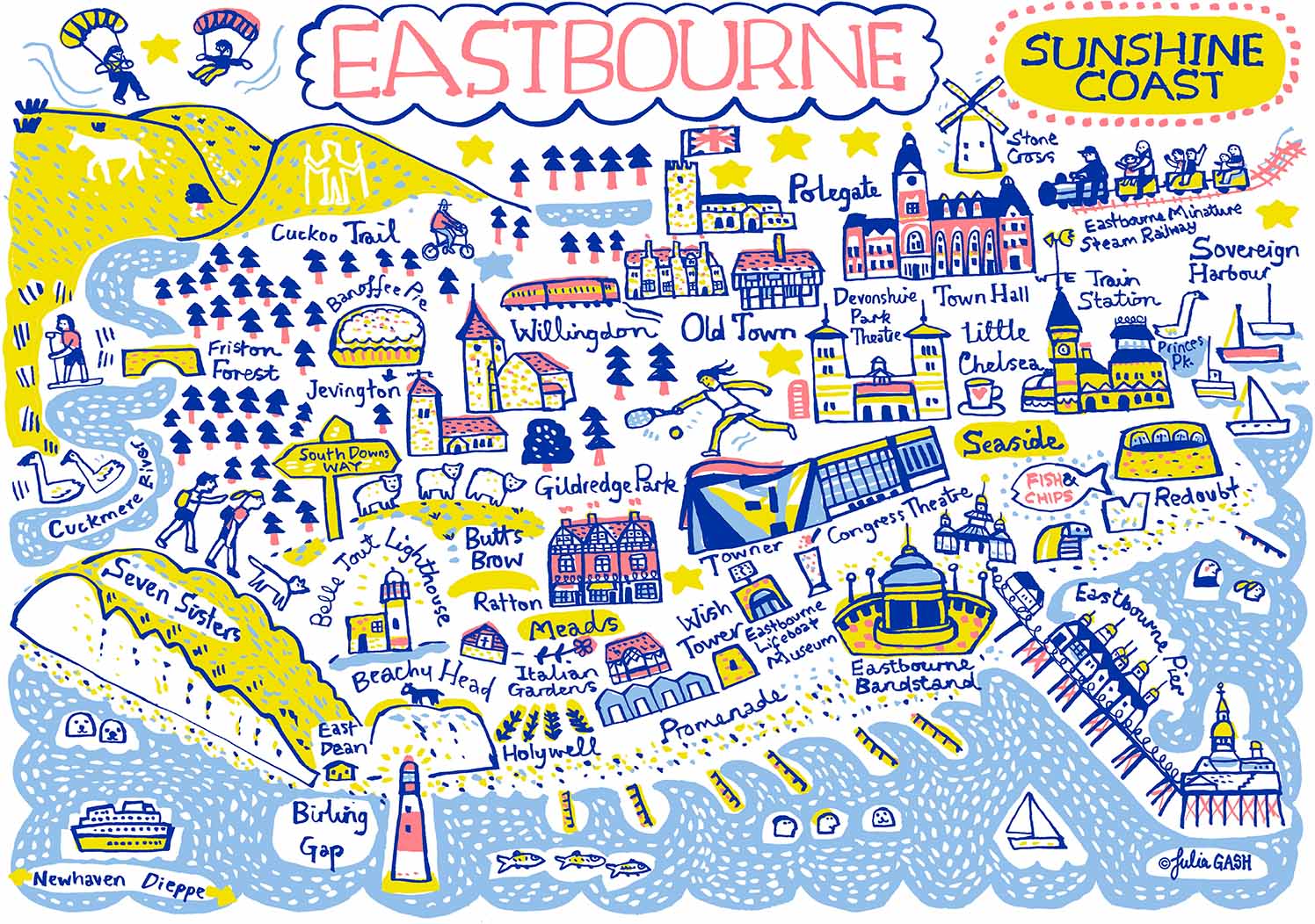 Eastbourne Greeting Cards - Pack of 6