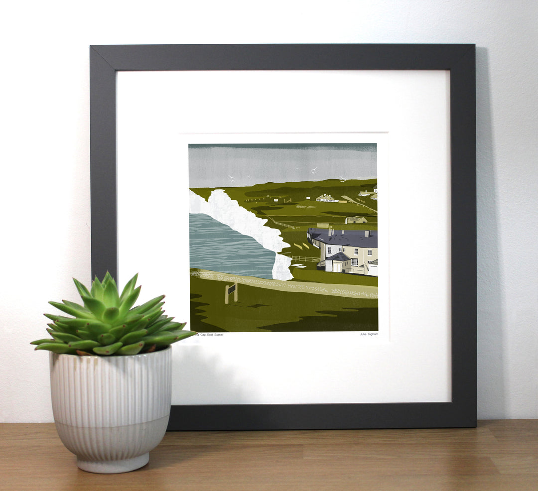 Birling Gap Framed Print