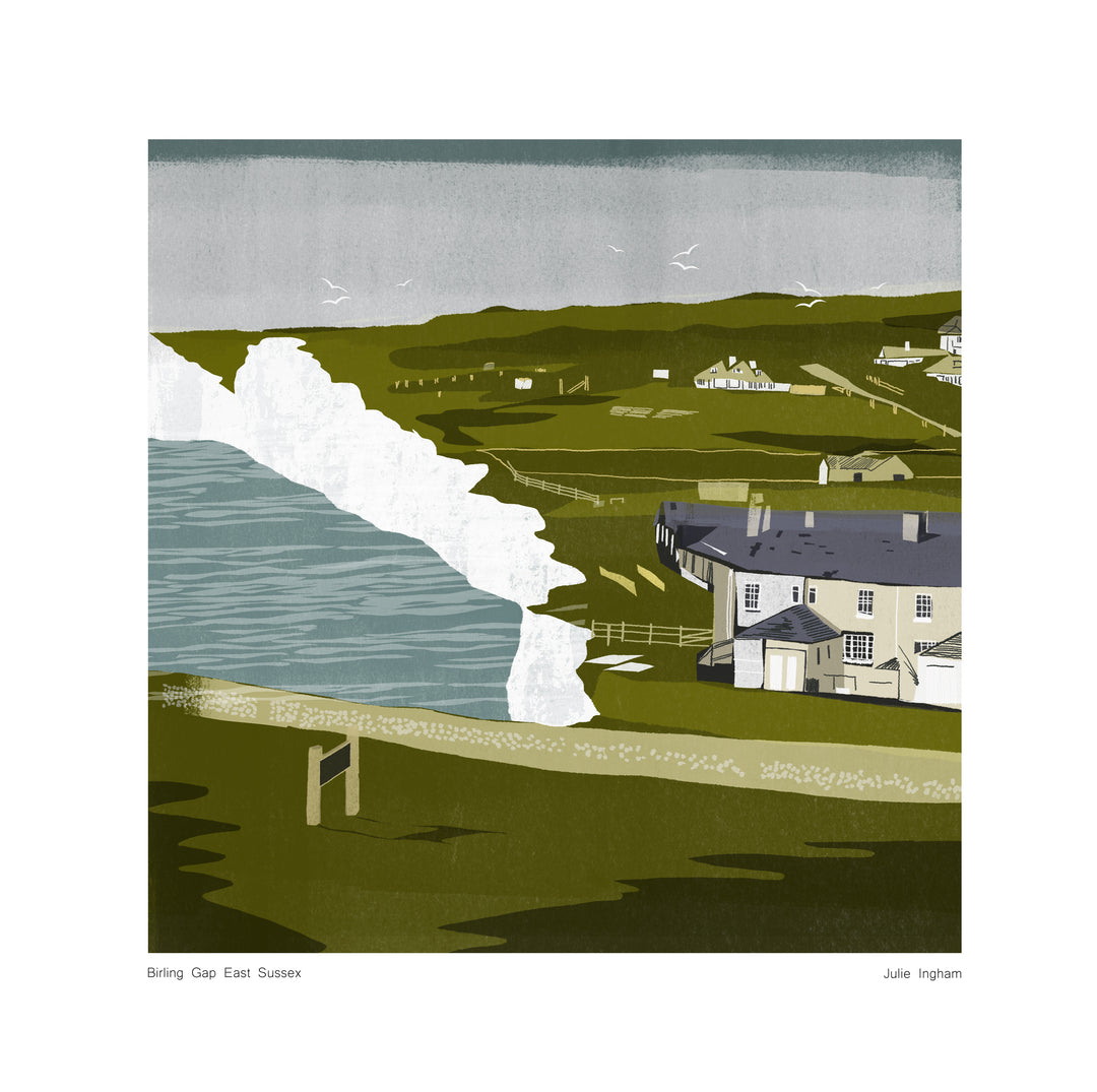 Birling Gap Framed Print