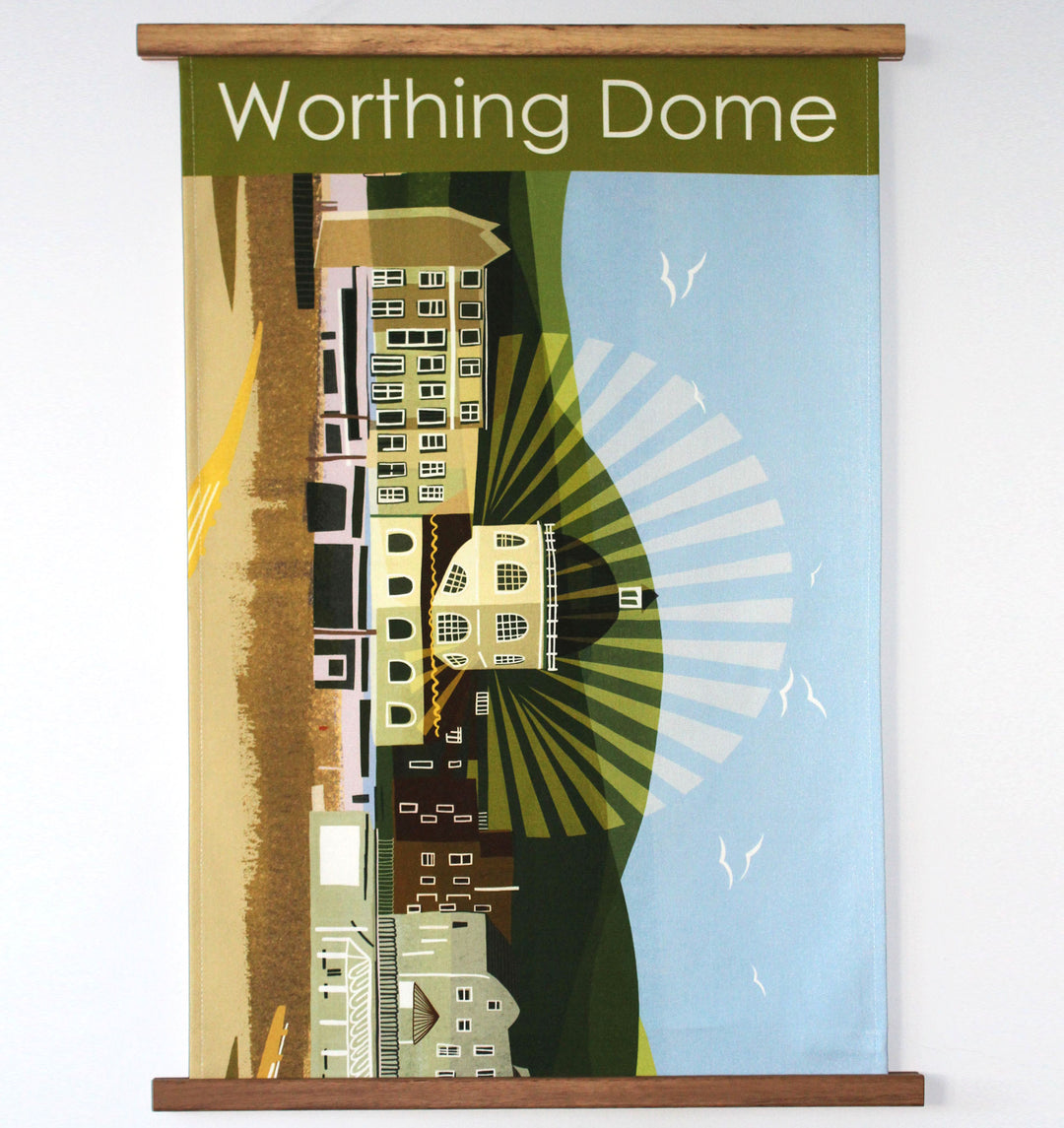 Worthing Dome tea towel