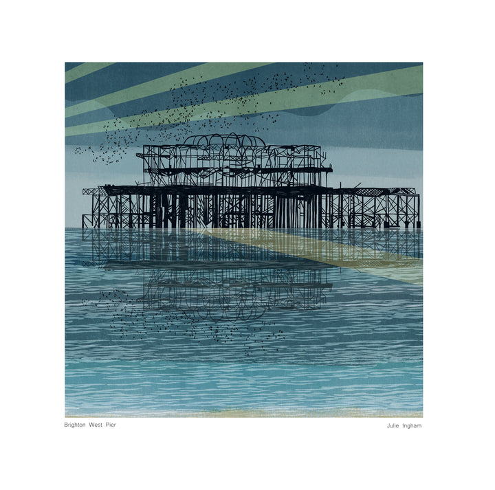 Brighton West Pier Framed Print