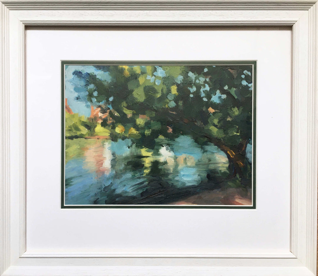 The Summer Pond, original oil painting