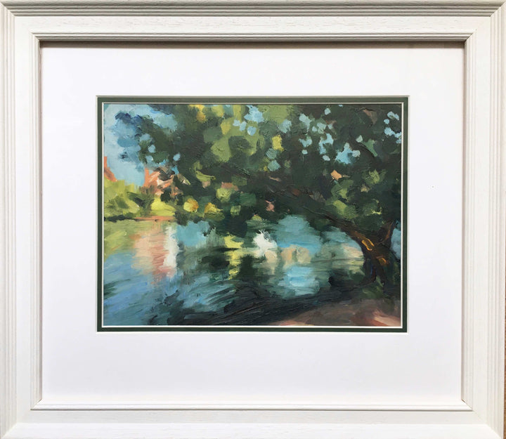 The Summer Pond, original oil painting