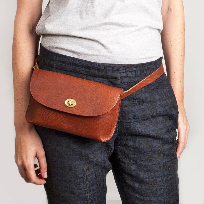 Georgia Leather Belt Bag Tan