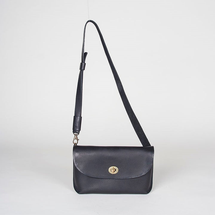 Georgia Leather Belt Bag Black