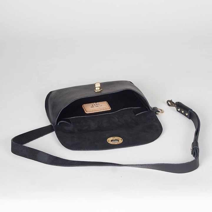 Georgia Leather Belt Bag Black