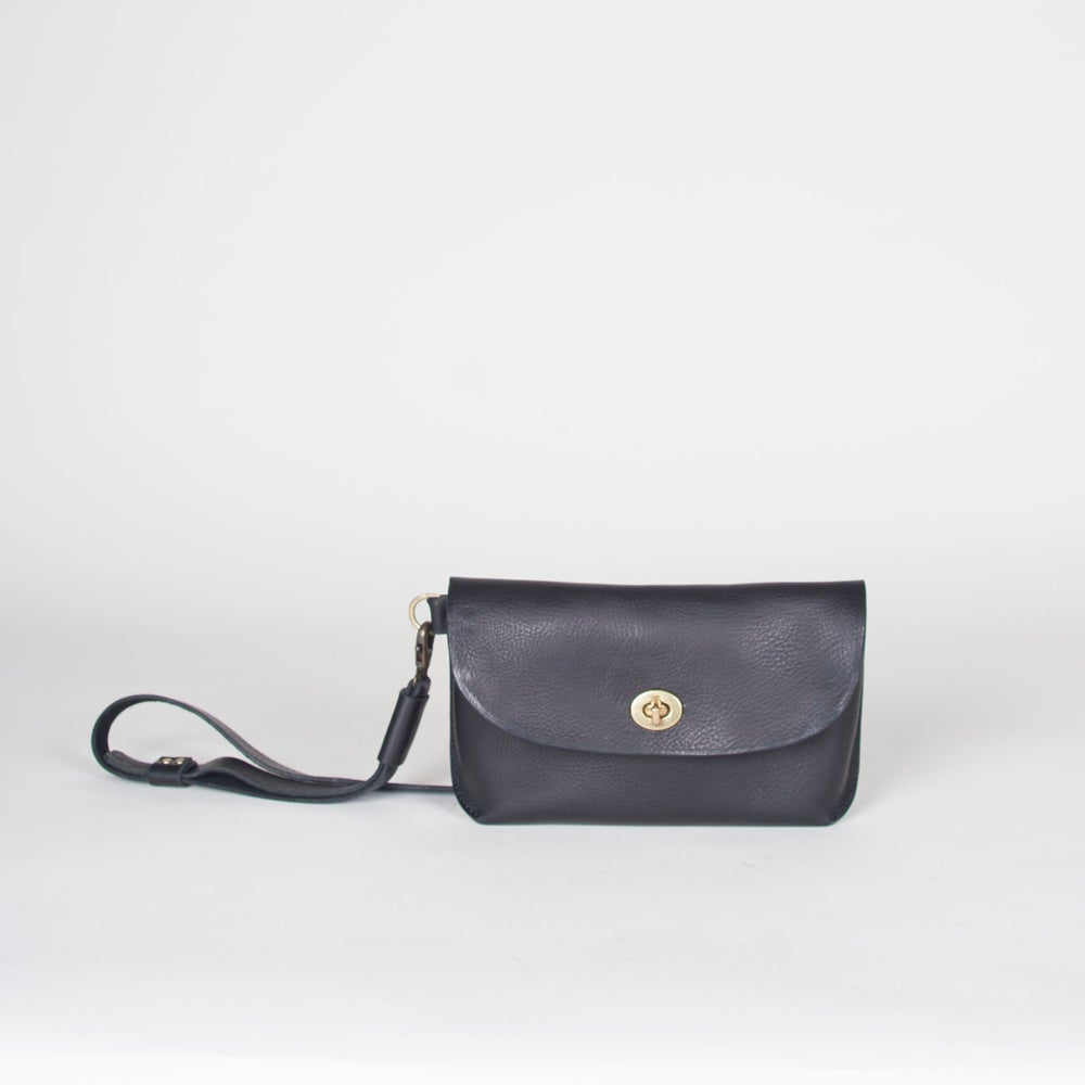 Georgia Leather Belt Bag Black