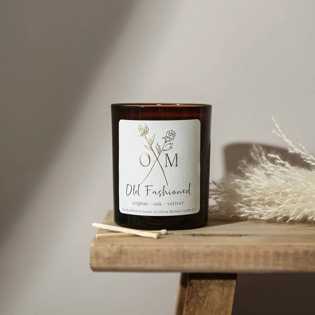 Cognac and Oak Scented Candle - Old Fashioned