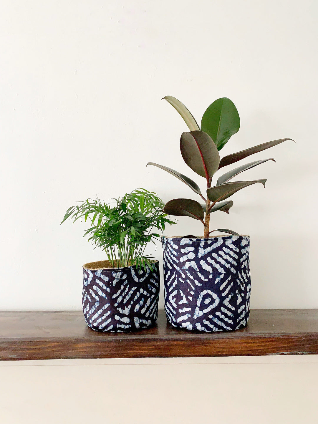 African Handprinted Plant Pot Holder