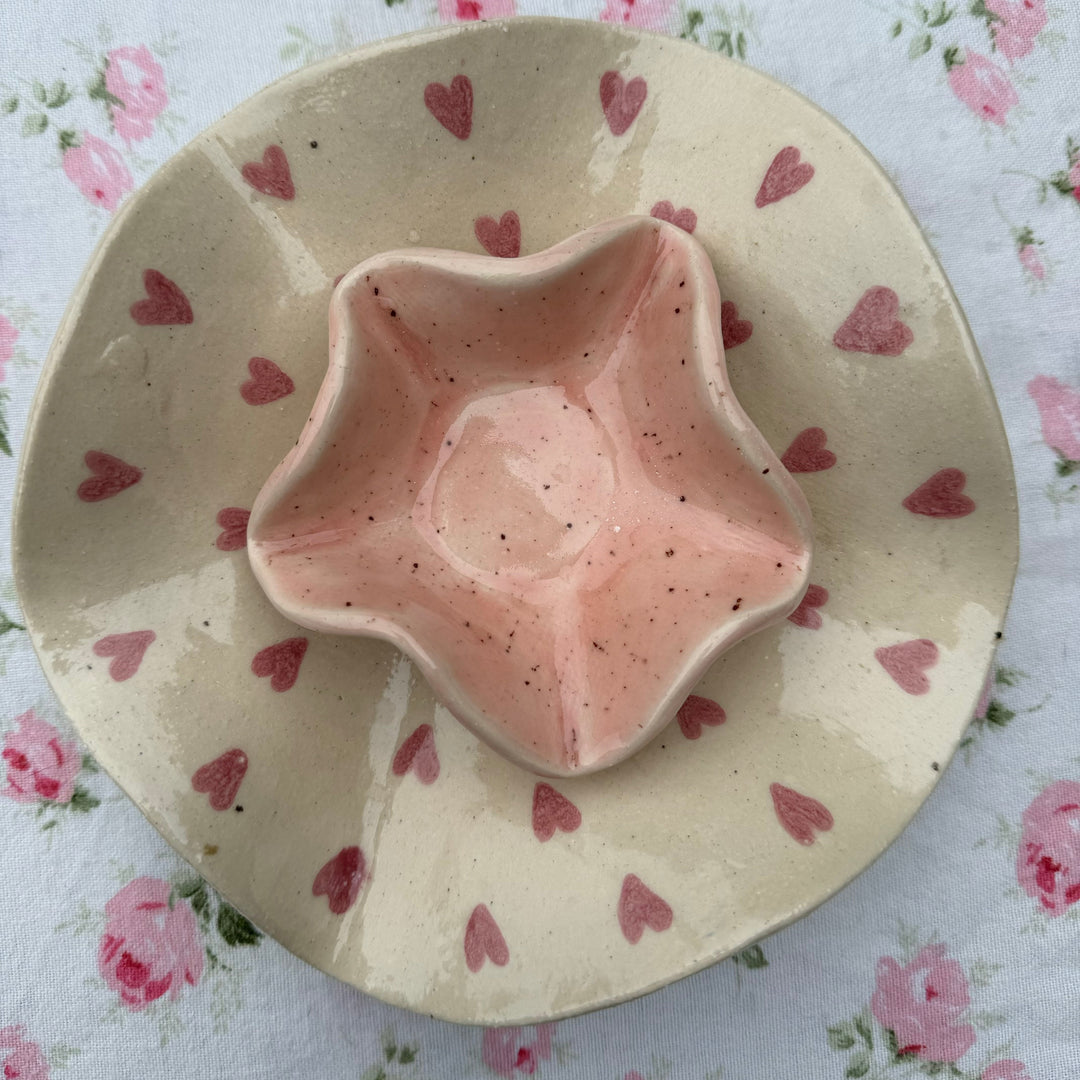 Organic Shaped Heart Design Platter