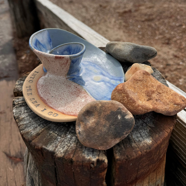 Coastal Swirl Serving Platter