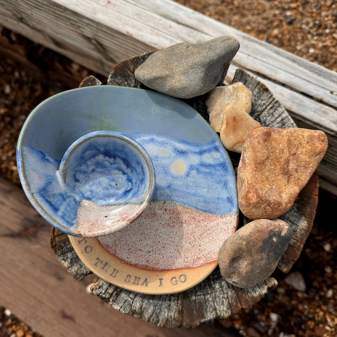 Coastal Swirl Serving Platter