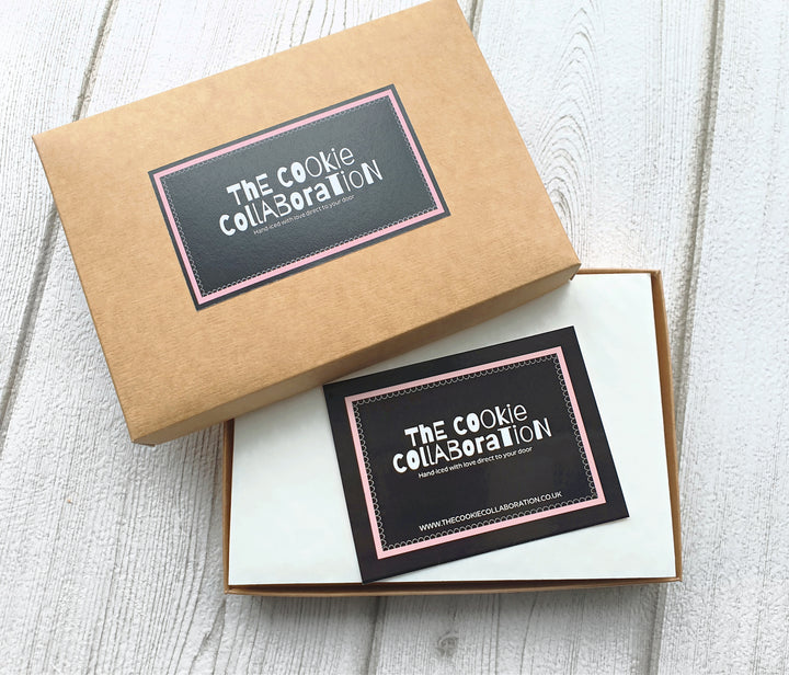 Hand-iced 'Congrats!' Personalised Engagement Cookie LETTERBOX Gift