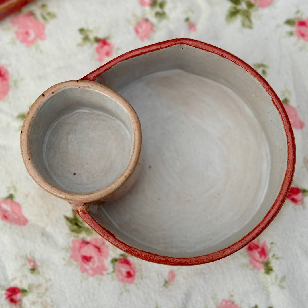 Heart Chips and Dips Serving Bowl