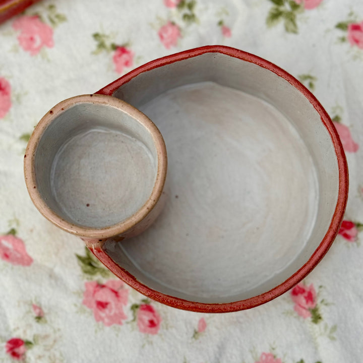 Heart Chips and Dips Serving Bowl