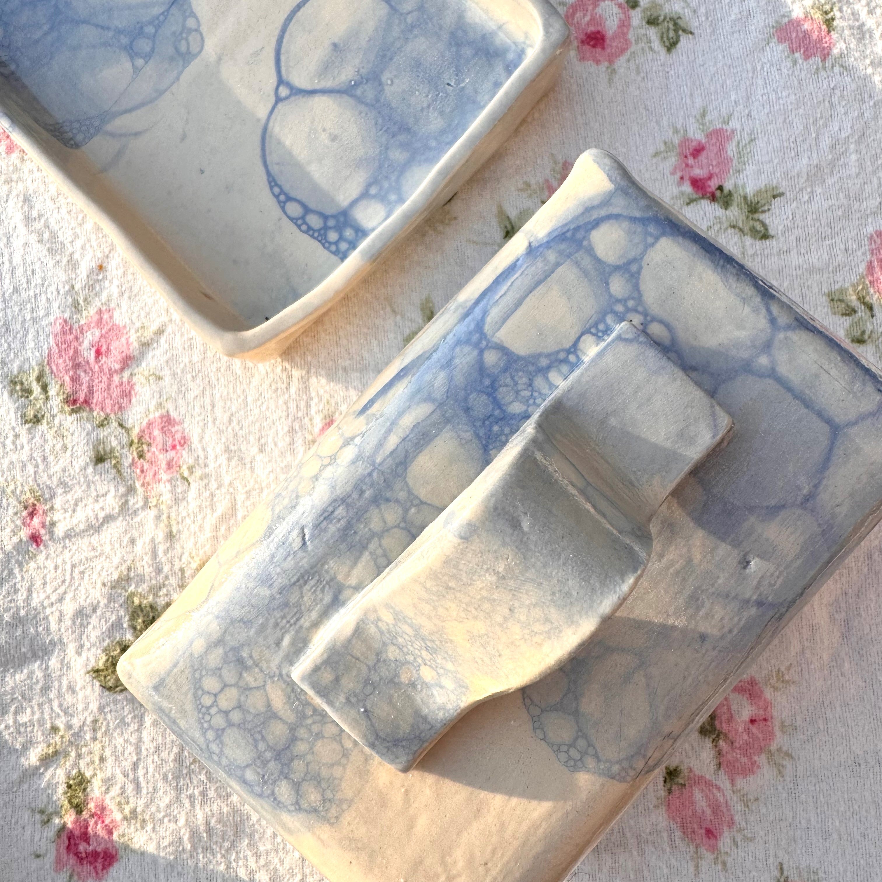 Bubble Glaze Butter Dish