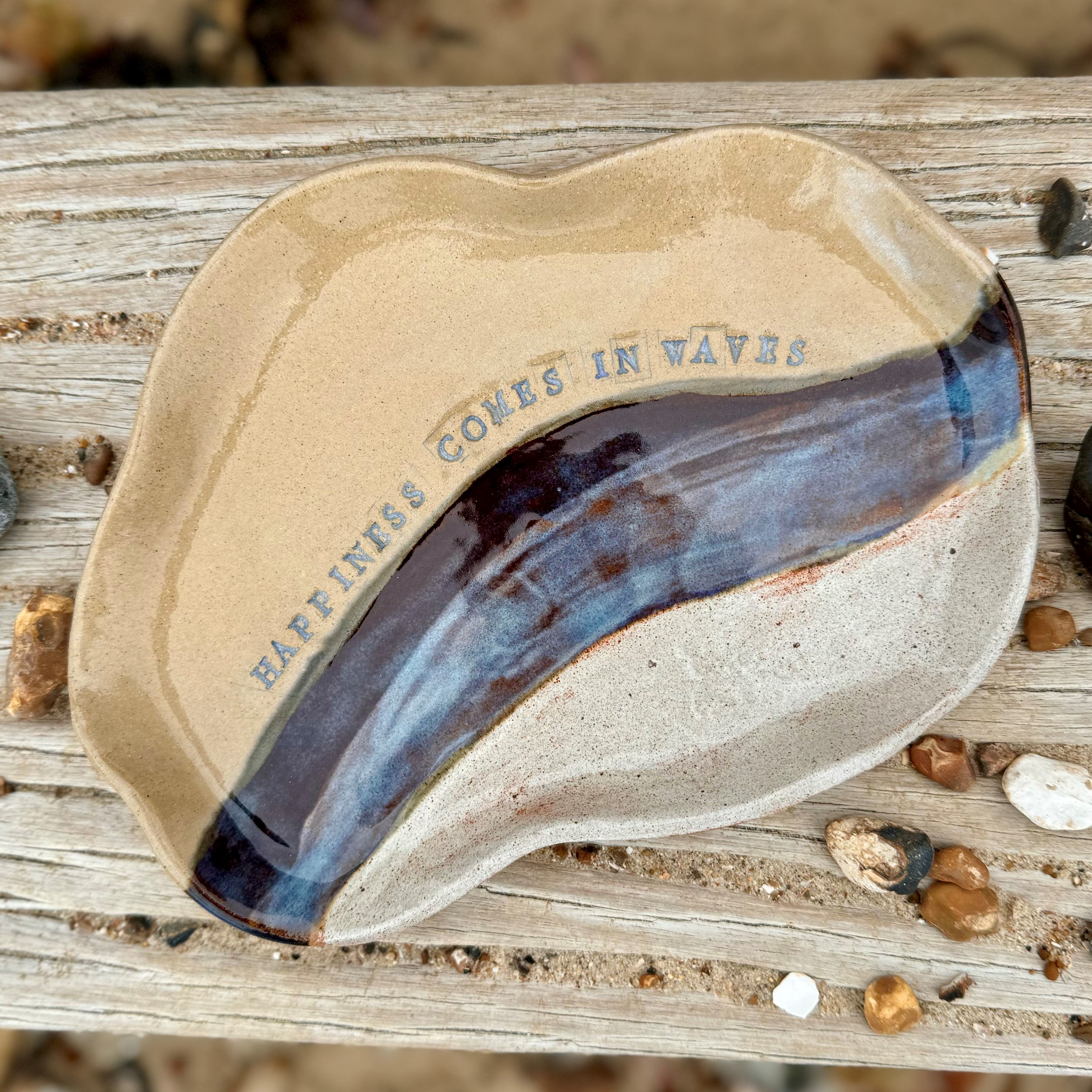 Organic Shaped Coastal Quote Platter