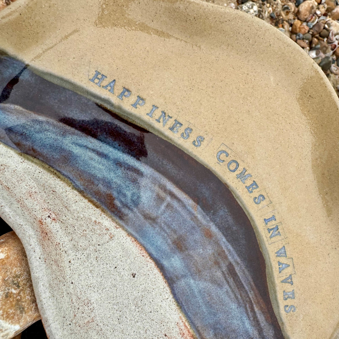 Organic Shaped Coastal Quote Platter