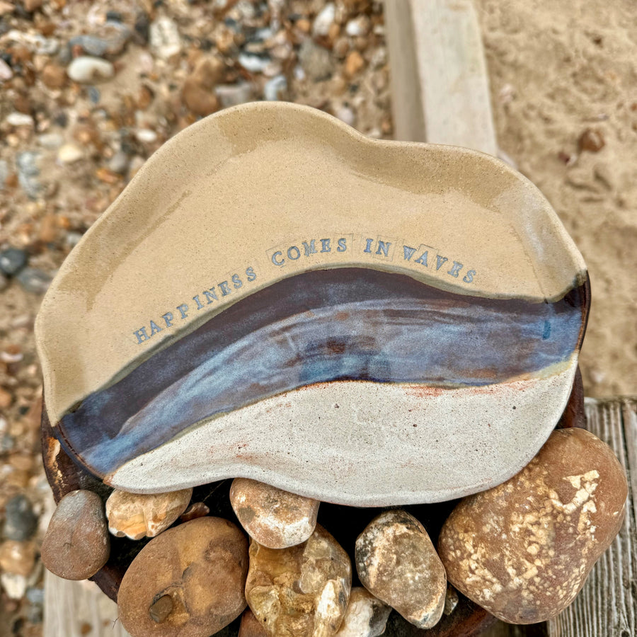 Organic Shaped Coastal Quote Platter