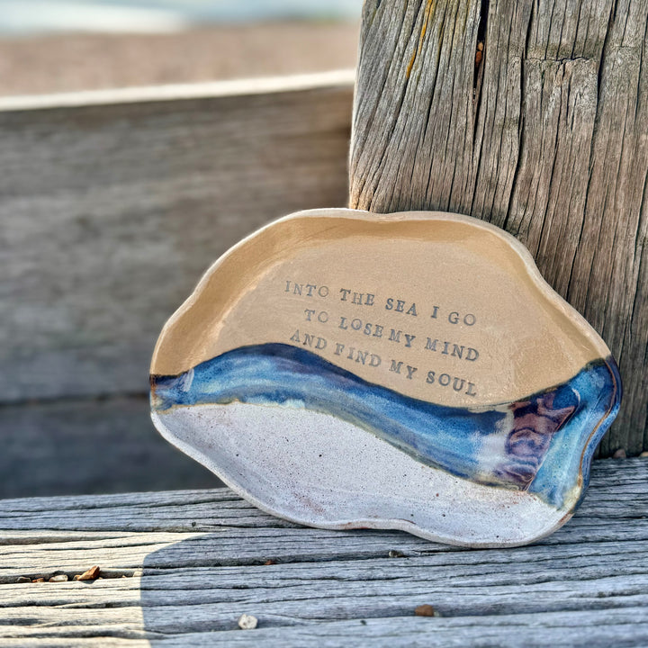 Organic Shaped Coastal Quote Platter