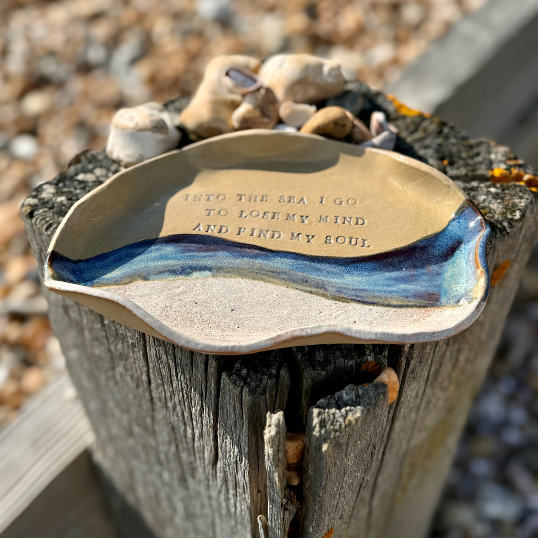 Organic Shaped Coastal Quote Platter