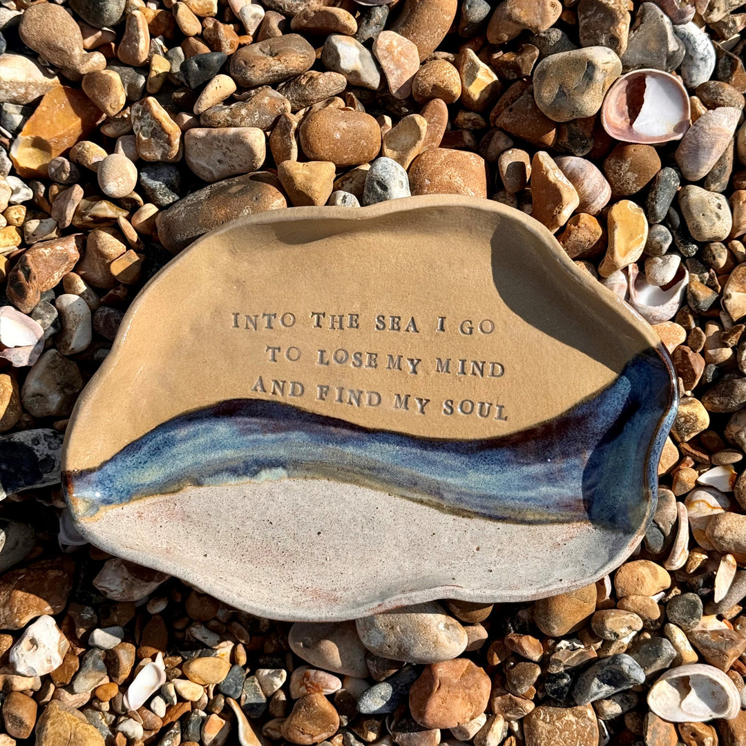 Organic Shaped Coastal Quote Platter