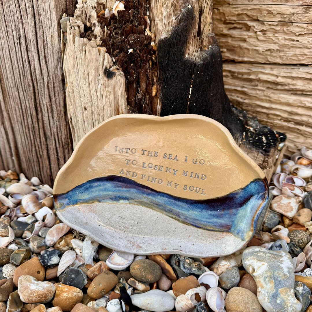 Organic Shaped Coastal Quote Platter