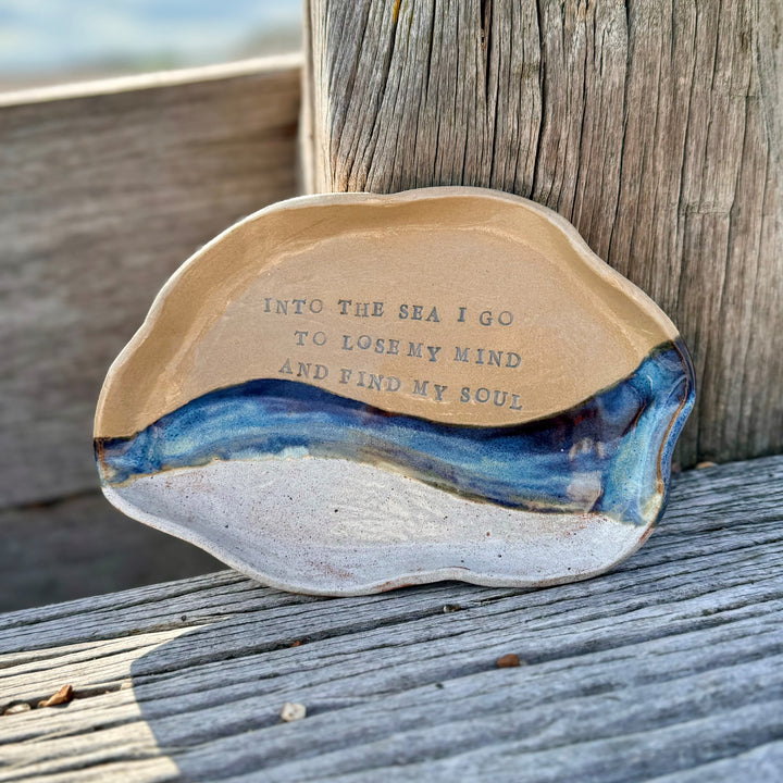 Organic Shaped Coastal Quote Platter